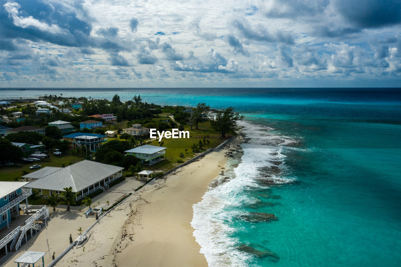 Panoramic view of sea against sky