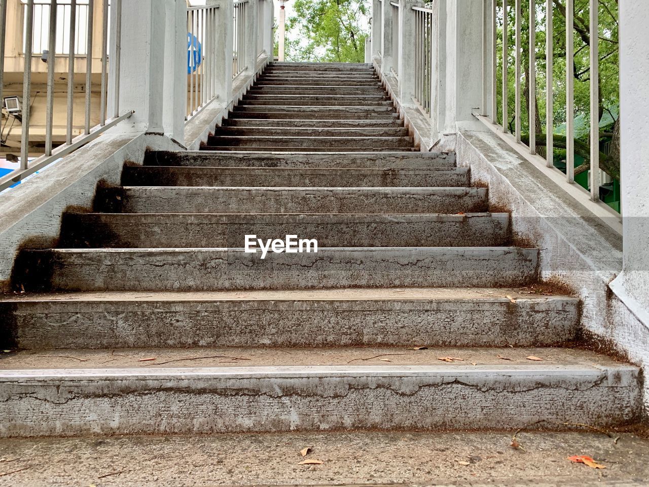 LOW ANGLE VIEW OF STEPS AND BUILDING