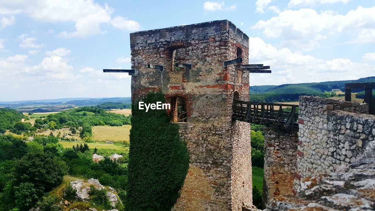 Historic ruins against sky