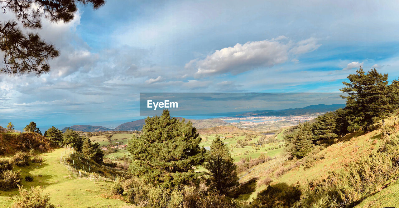 Panoramic view of landscape against sky