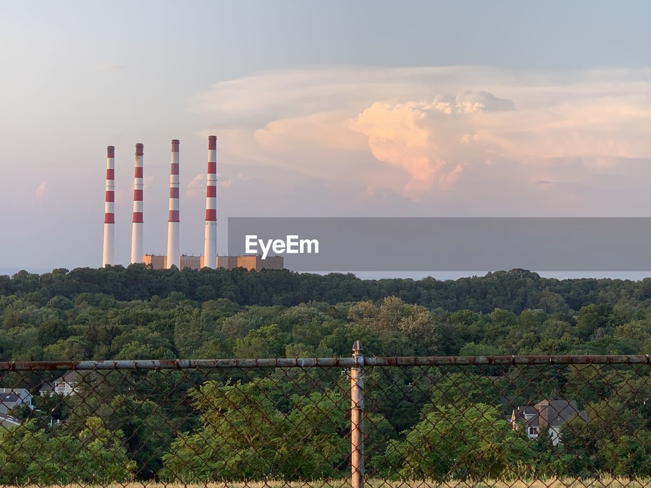 SMOKE STACK AGAINST SKY