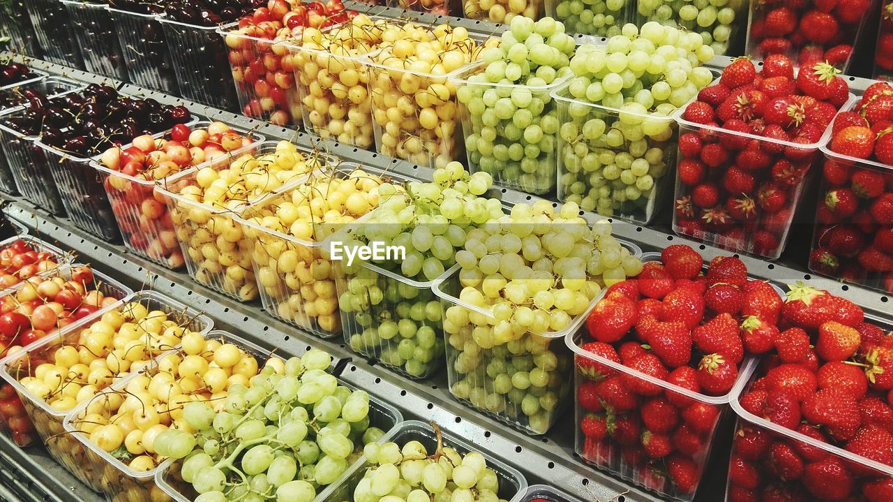 VARIETY OF FOOD FOR SALE IN MARKET