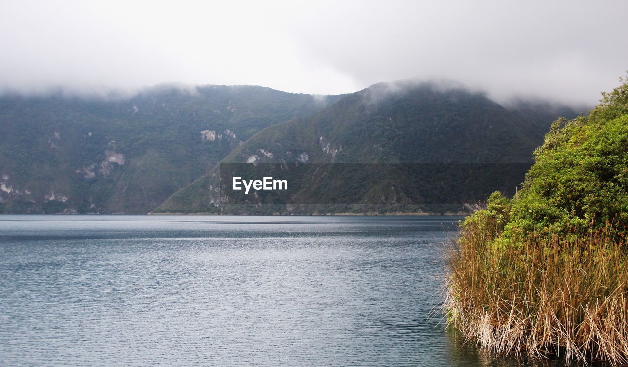 Scenic view of river against sky