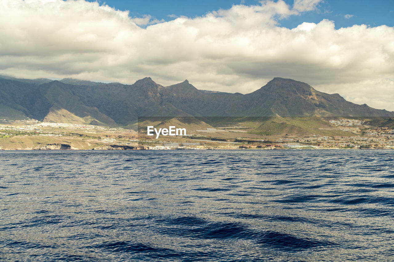 Seafront of tourist resorts in the south of tenerife