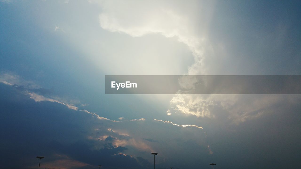 Low angle view of cloudy sky