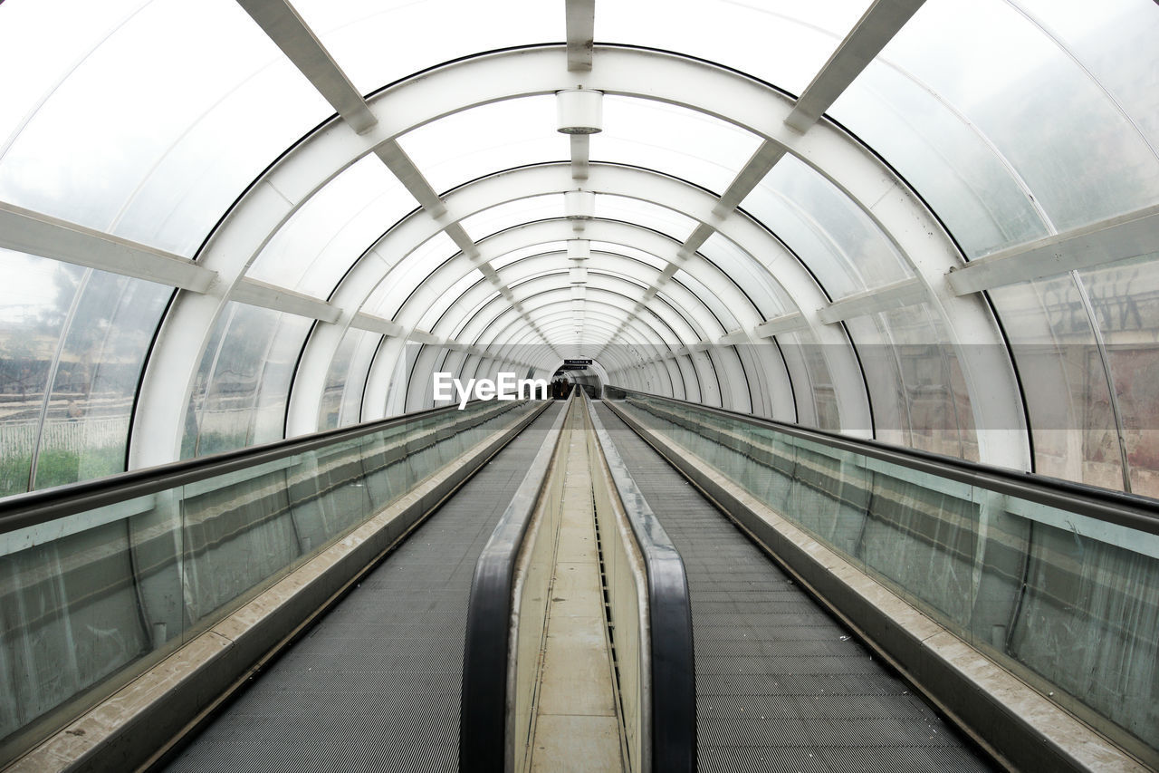 Skylight over moving walkway