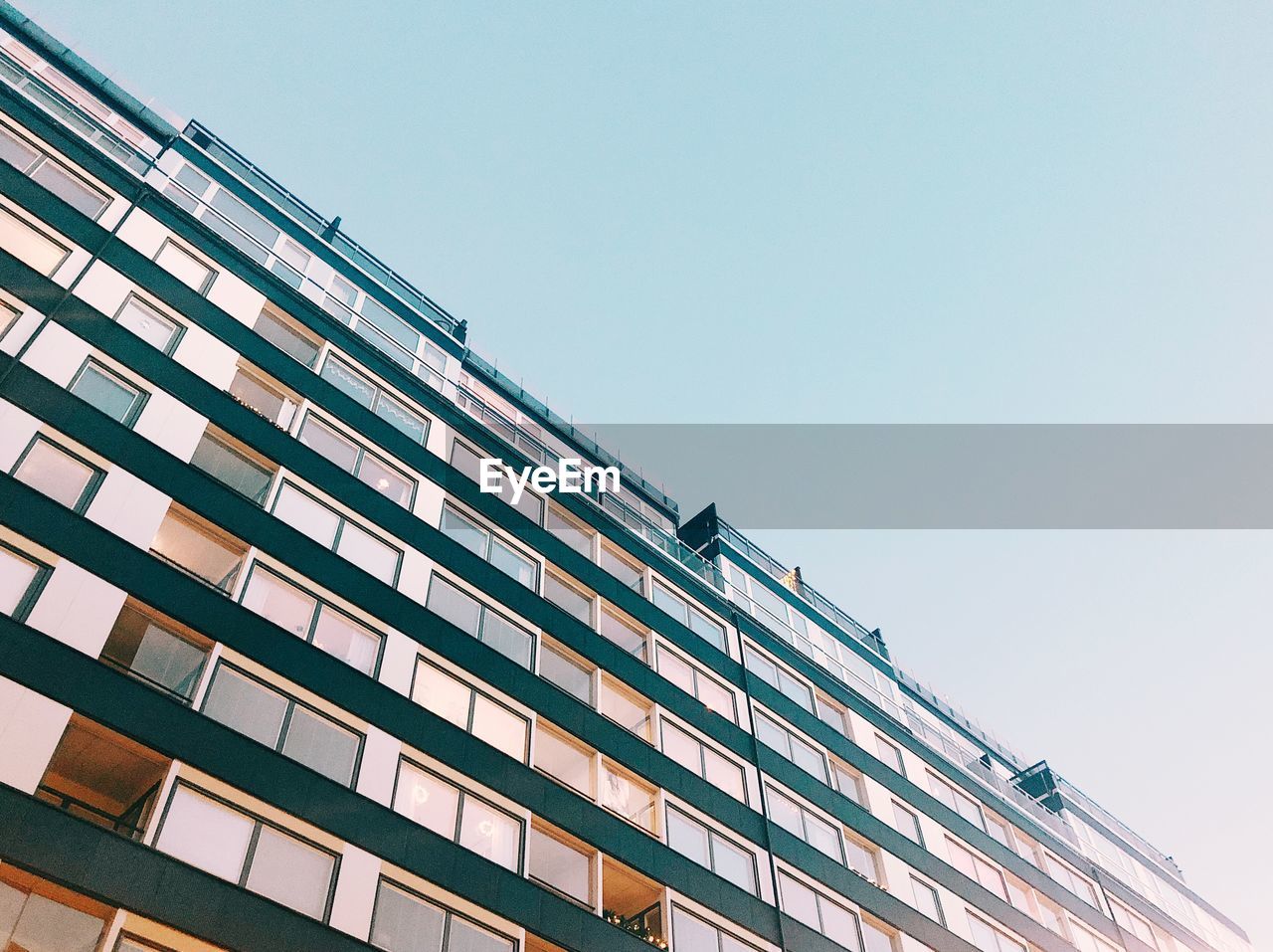 Low angle view of apartment building