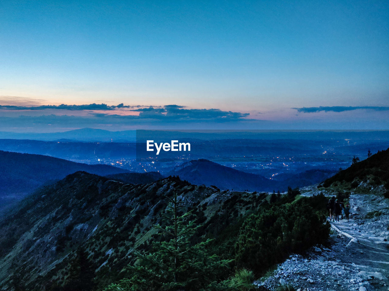 Night in the mountains