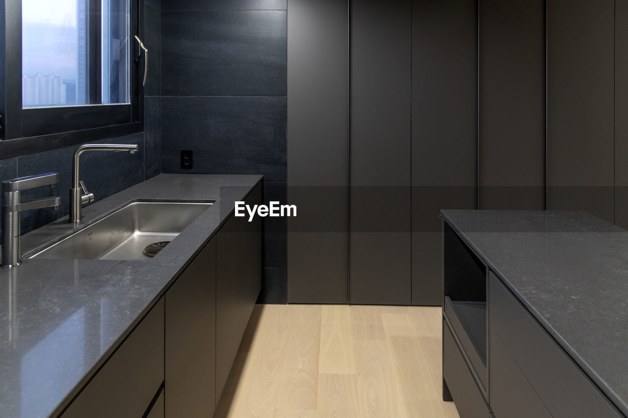 View of kitchen interior at home