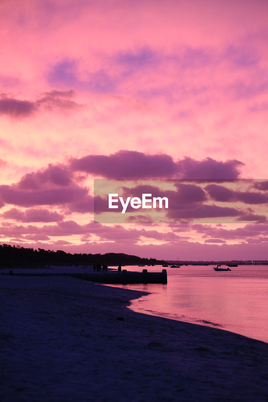 SCENIC VIEW OF SEA AGAINST DRAMATIC SKY