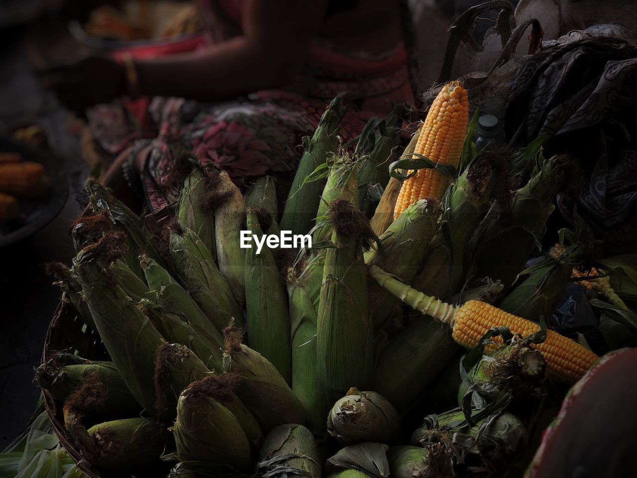 Close-up of vegetables for sale in market