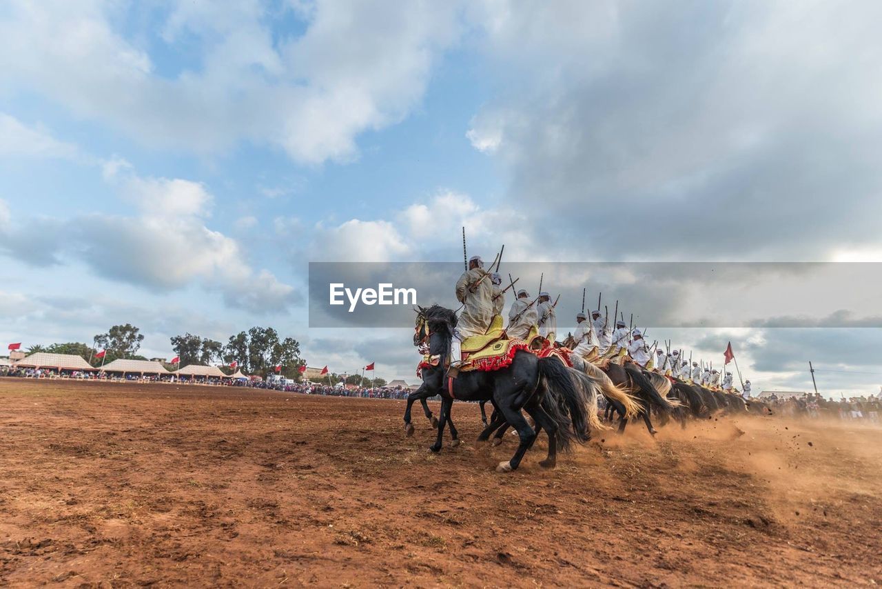 HORSE RIDING CART ON LAND