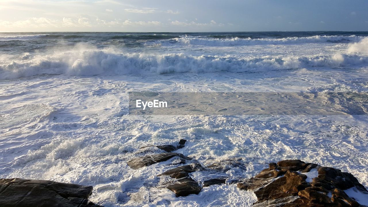 Scenic view of sea against sky