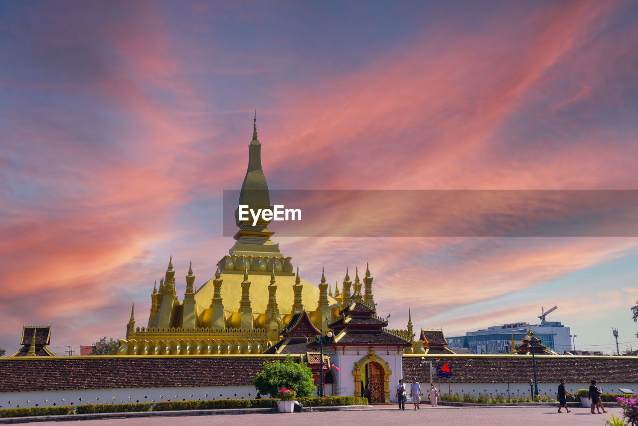 architecture, religion, travel destinations, temple - building, built structure, travel, sunset, belief, sky, history, tourism, pagoda, ancient, the past, spirituality, building exterior, landmark, building, nature, tower, twilight, culture, environment, landscape, city, place of worship, gold, arriving, business finance and industry, cloud, temple, beauty in nature, dusk, praying, construction industry, evening, tradition, tourist, outdoors, industry, holiday, arts culture and entertainment, vacation, old, trip, scenics - nature, palace, mansion, multi colored, igniting