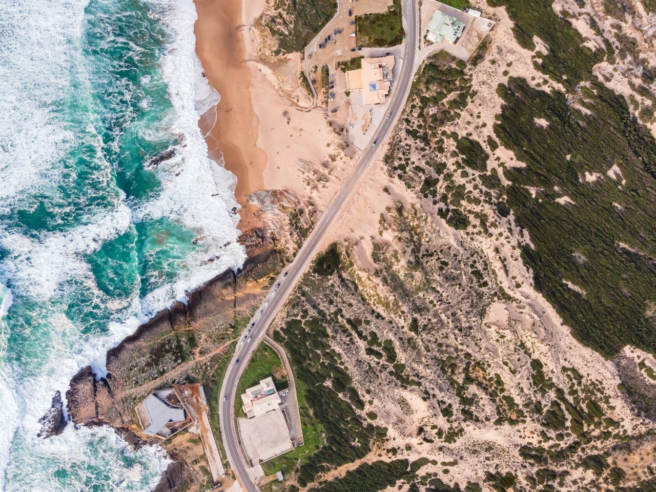 HIGH ANGLE VIEW OF SWIMMING POOL