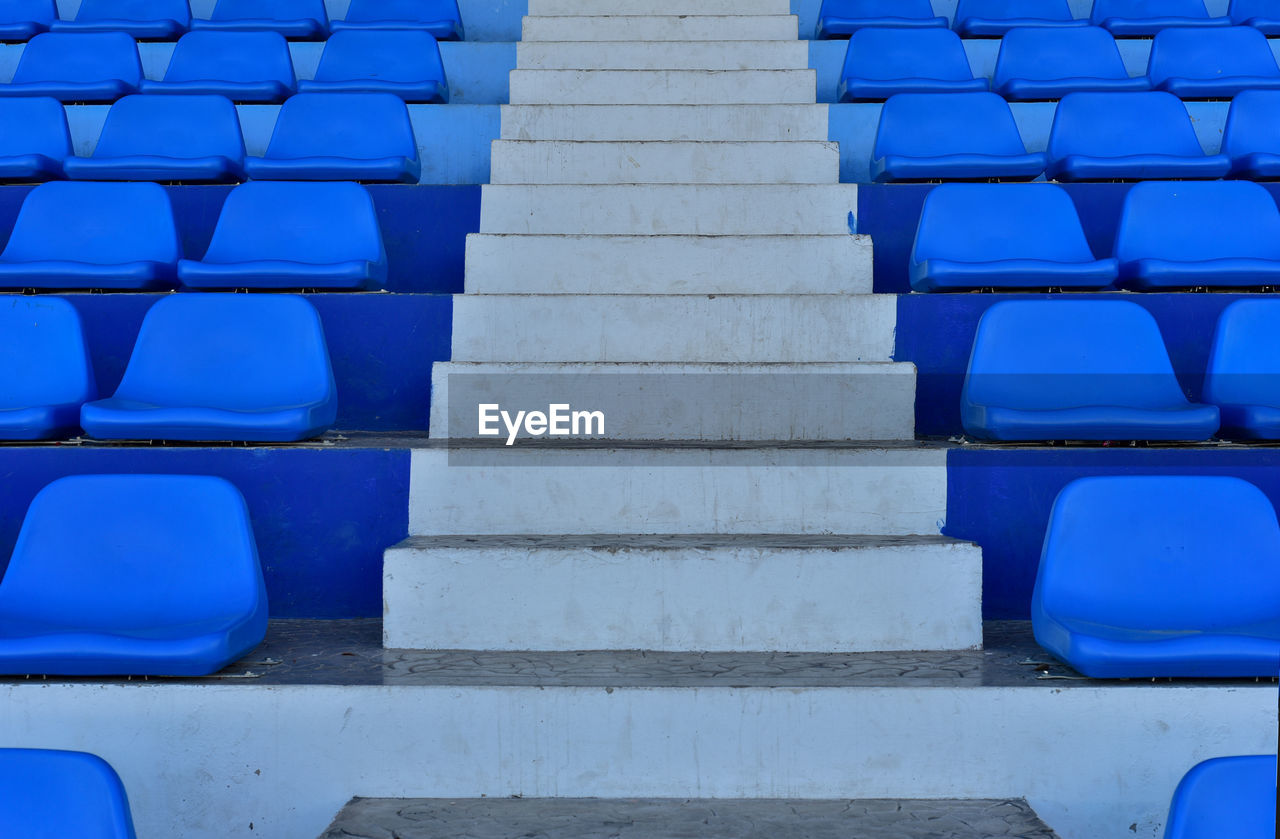 EMPTY CHAIRS IN STADIUM