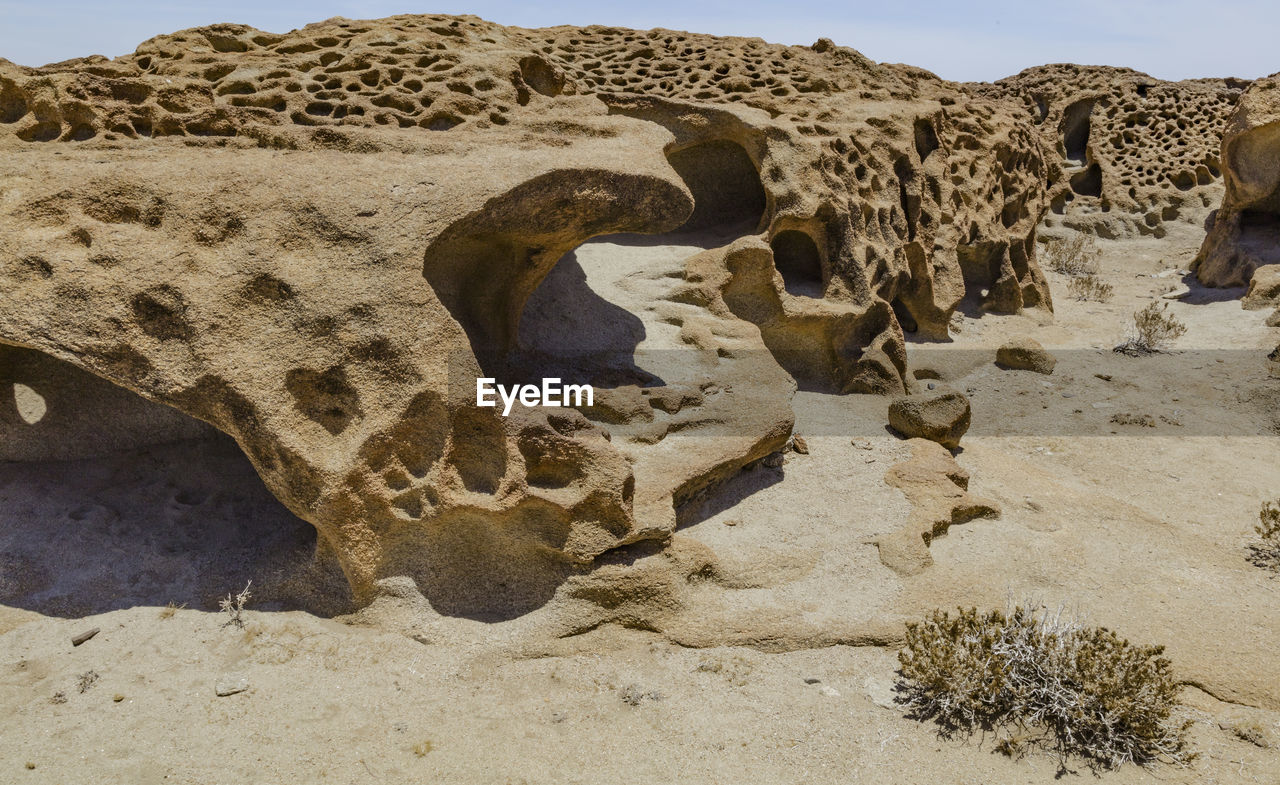 Sculpures of sandstone in the naukluft national park of namibia