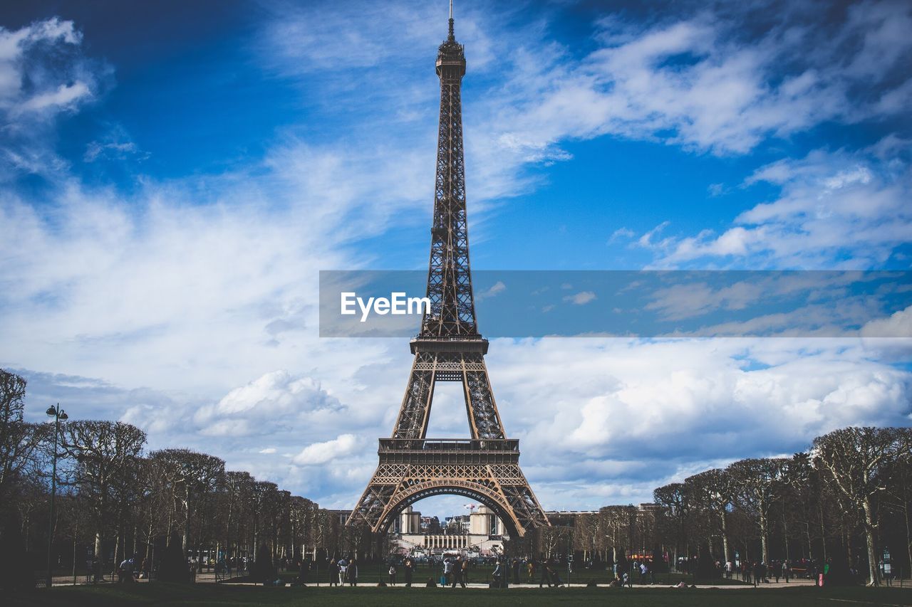 LOW ANGLE VIEW OF COMMUNICATIONS TOWER