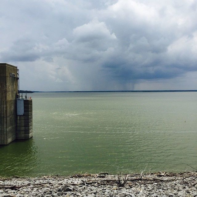 VIEW OF SEA AGAINST CLOUDY SKY