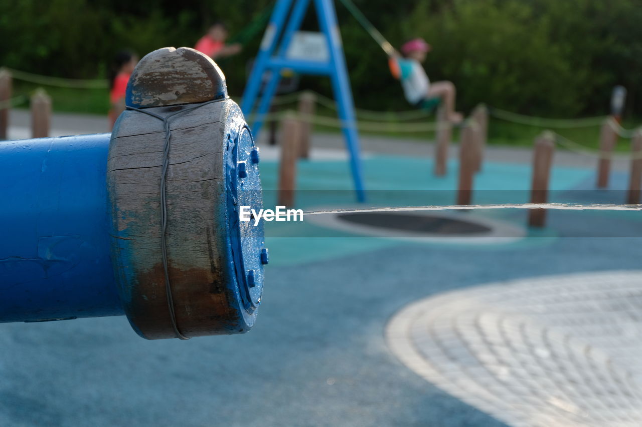 CLOSE-UP OF SWIMMING POOL AT RESORT