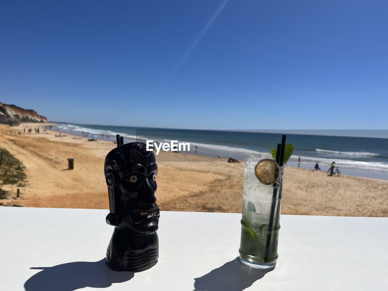 sports, leisure activity, one person, extreme sports, skateboarding equipment, nature, day, men, skateboard, blue, sky, skill, lifestyles, adult, motion, mid-air, jumping, boardsport, sports equipment, outdoors, balance, stunt, water, limb, recreation, snowboard, full length, risk, vitality, activity