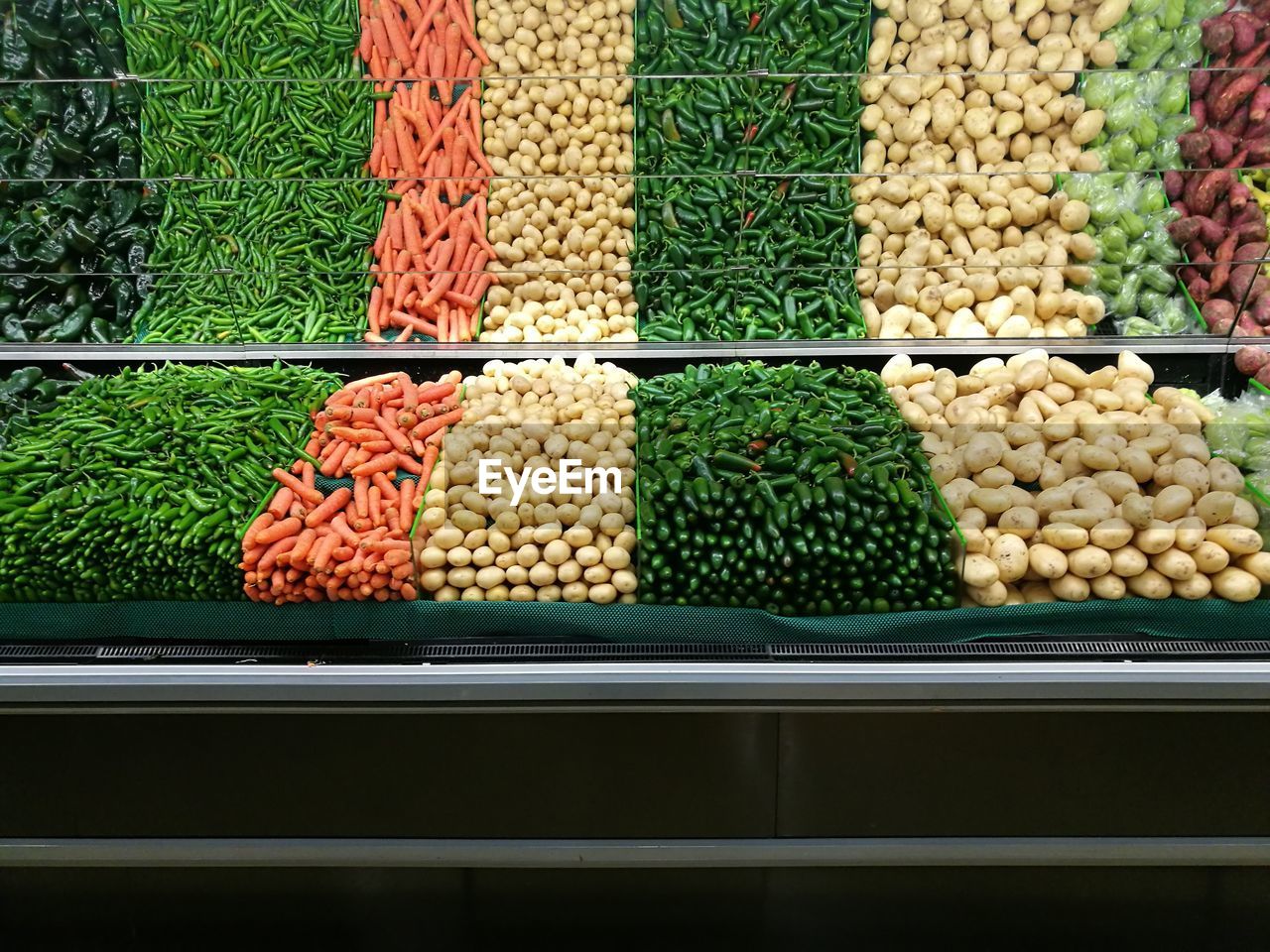 Various vegetables at stall for sale