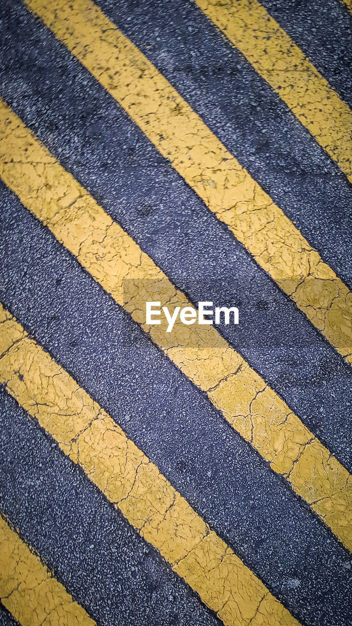 Full frame shot of zebra crossing