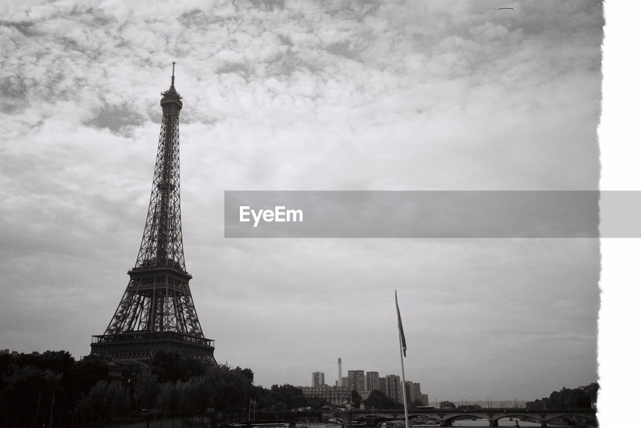 Eiffel tower with eiffel tower in background