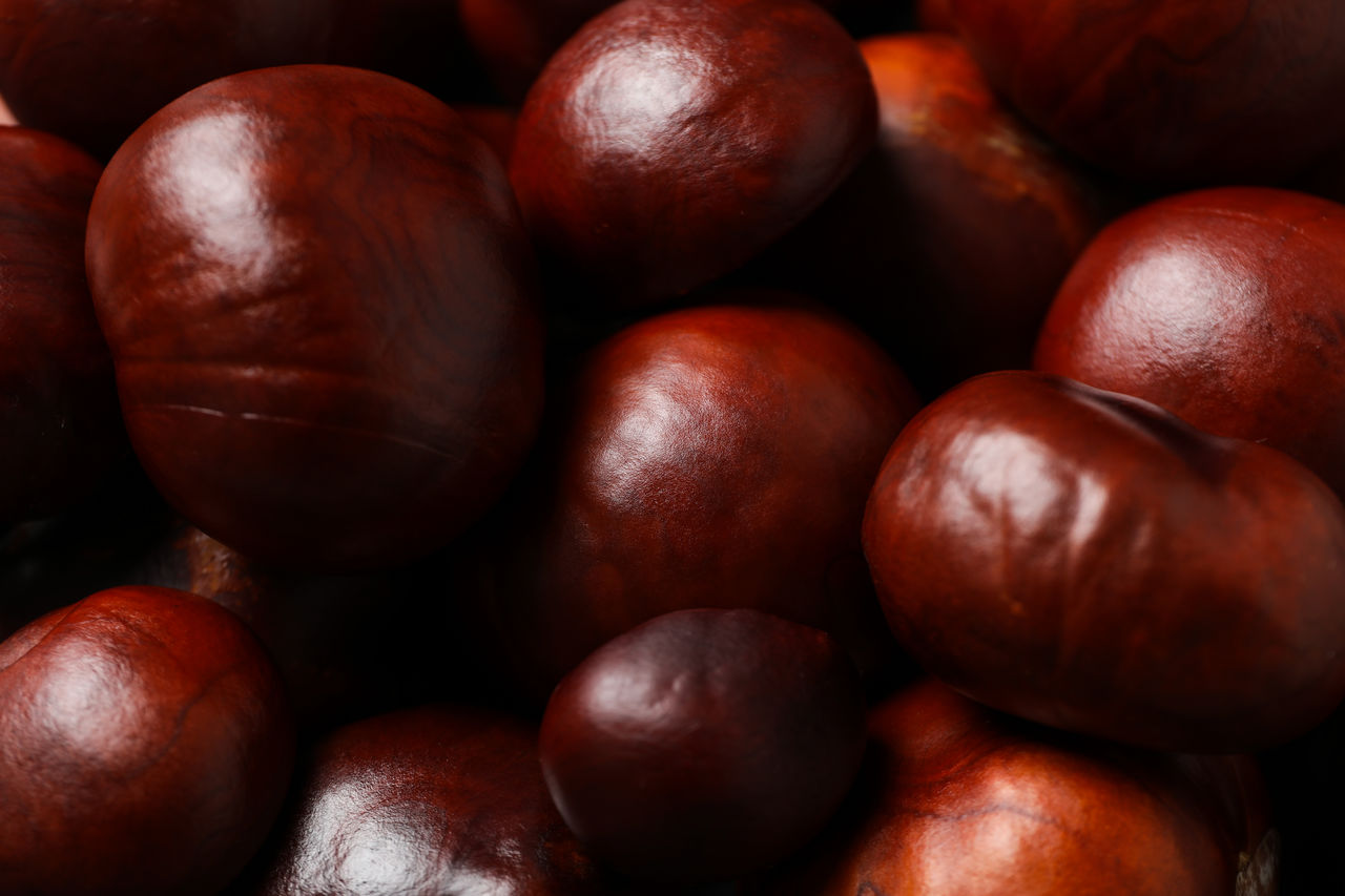 Full frame shot of chestnuts