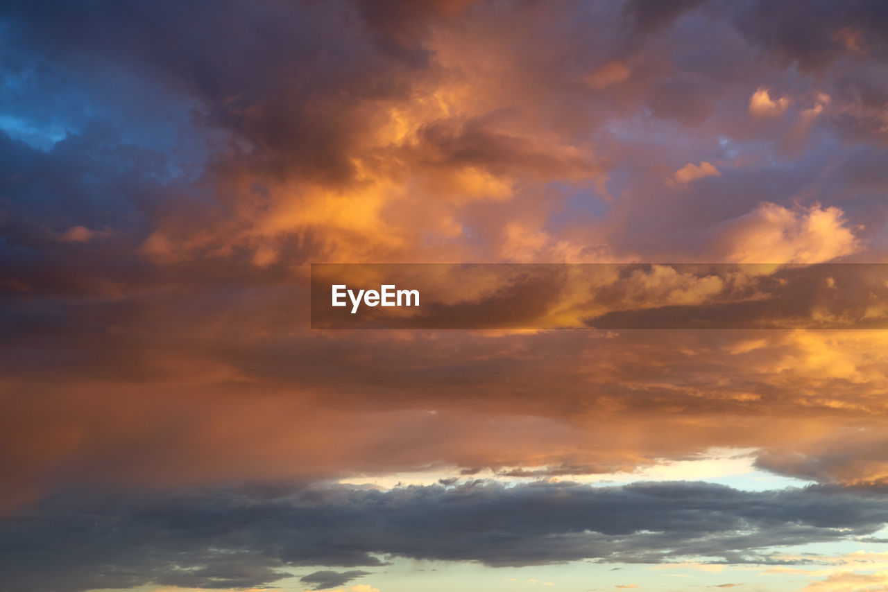 LOW ANGLE VIEW OF ORANGE SKY