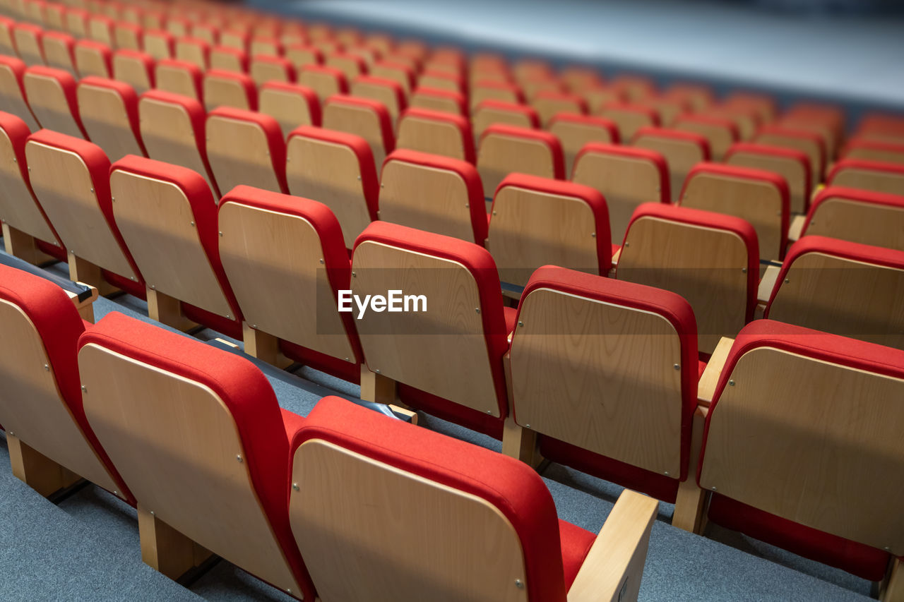 Empty seats at the theater