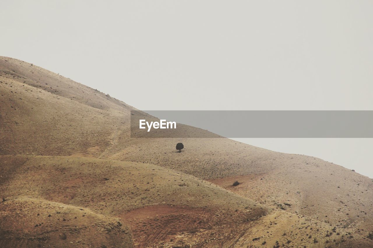 SCENIC VIEW OF MOUNTAINS AGAINST CLEAR SKY