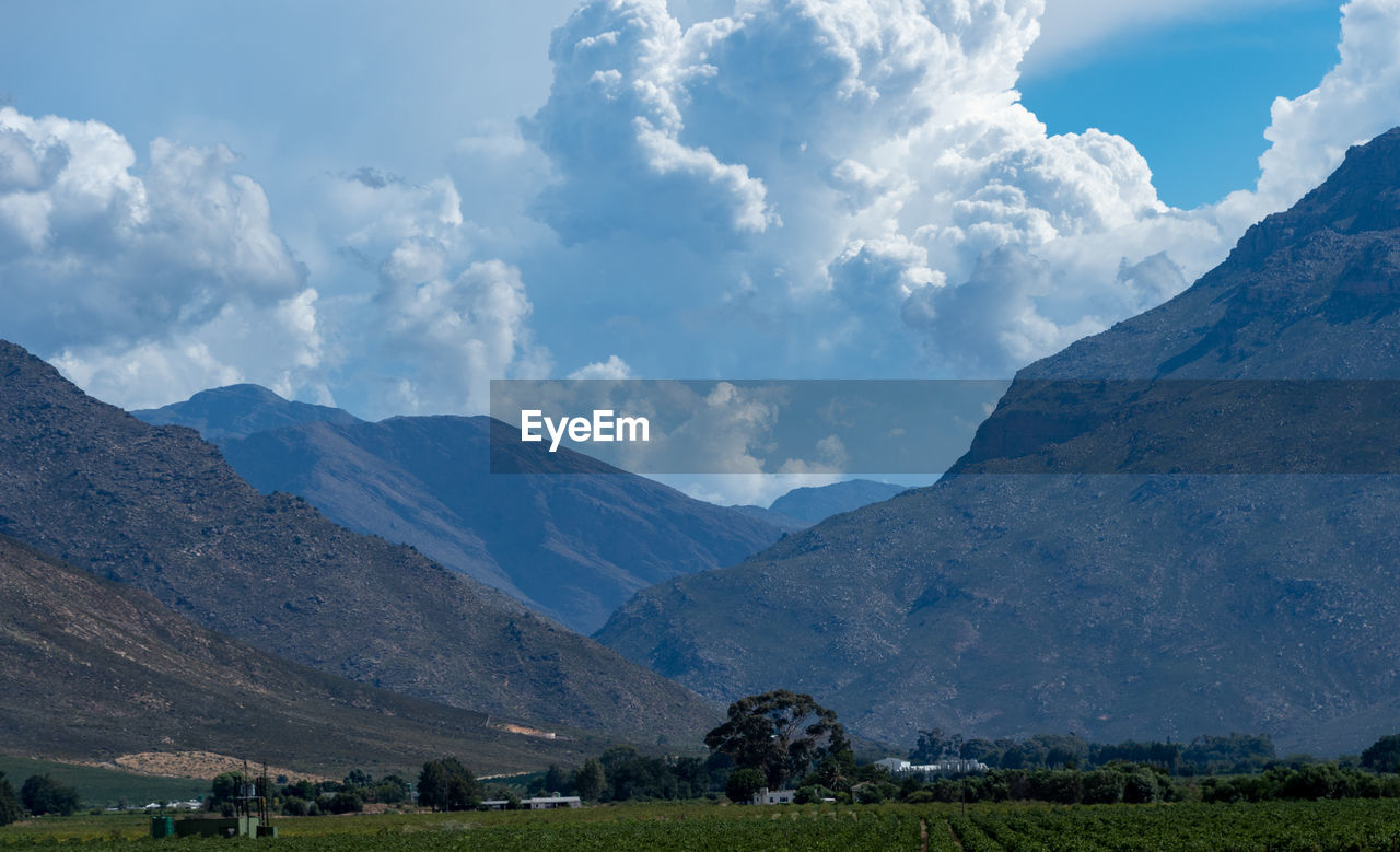 Scenic view of landscape against sky