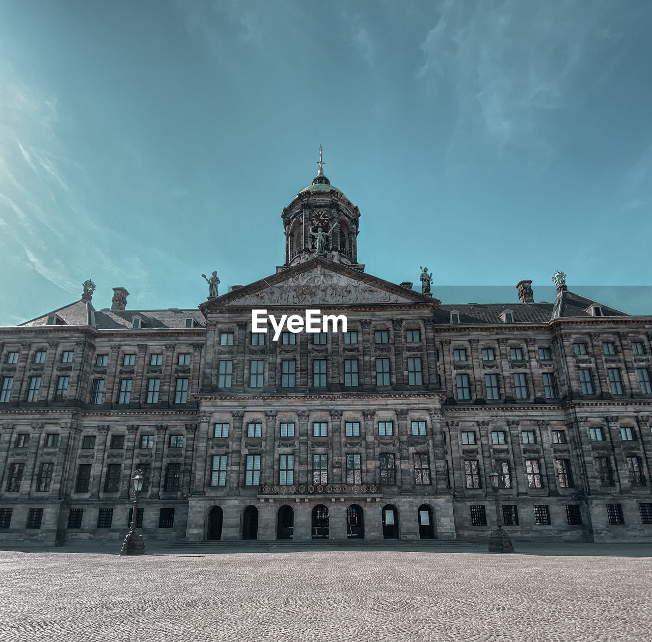 Low angle view of building against sky