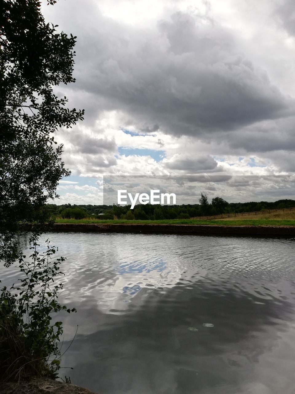 LAKE AGAINST SKY