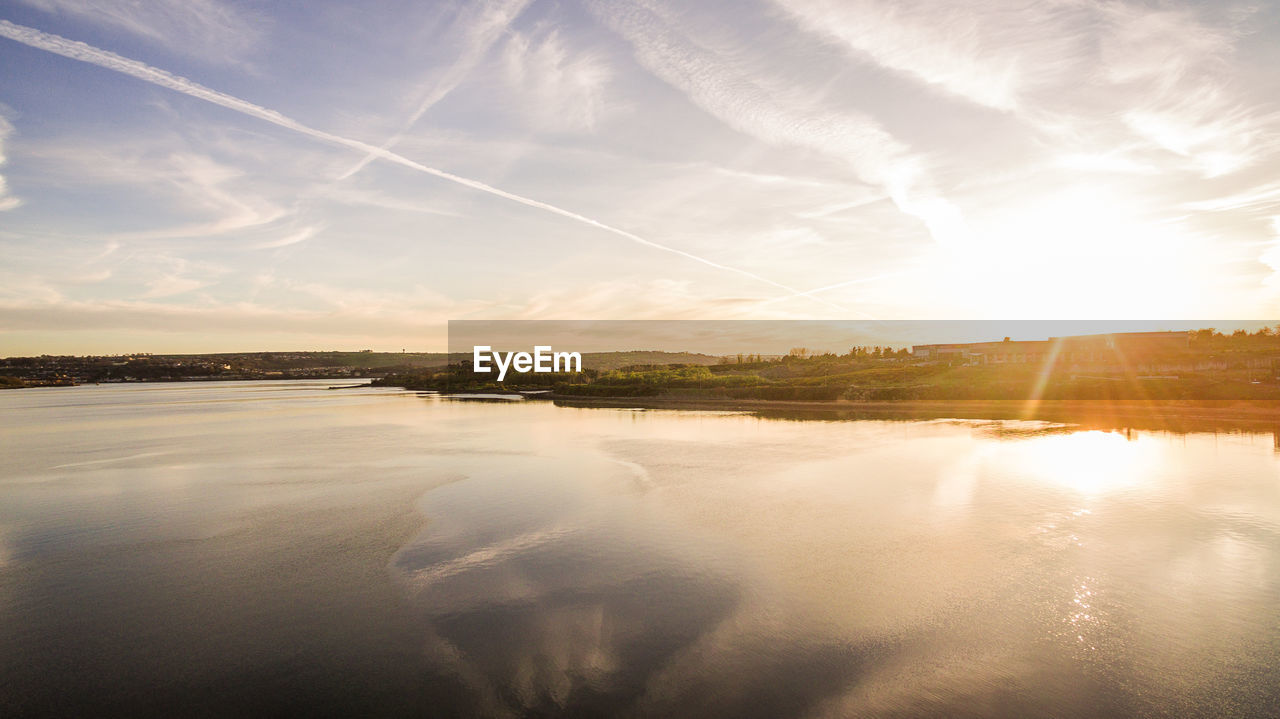 SCENIC VIEW OF VAPOR TRAIL IN SKY