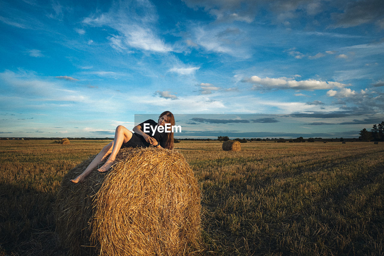 Woman on field 