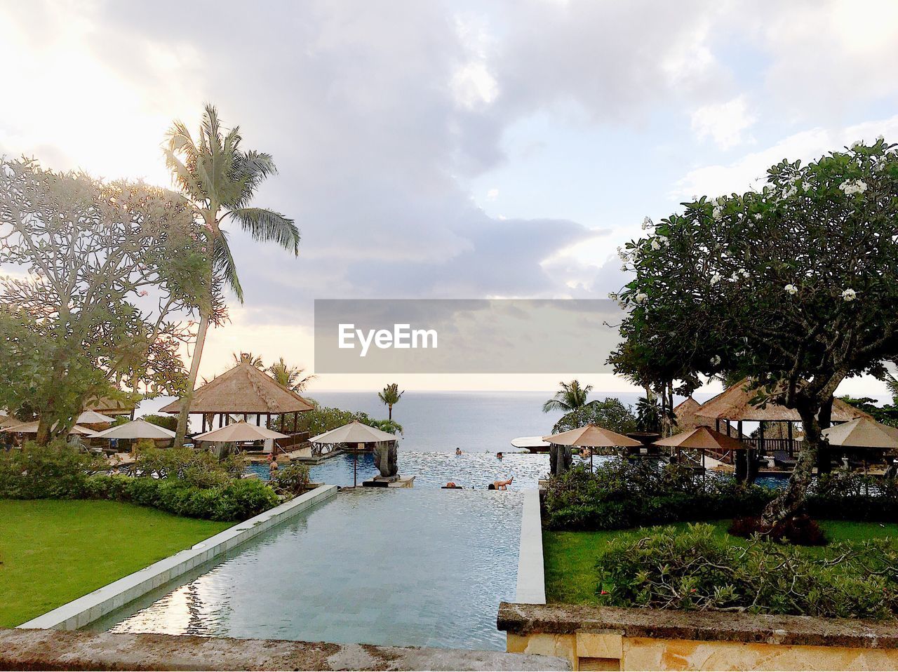 VIEW OF SWIMMING POOL AGAINST SKY