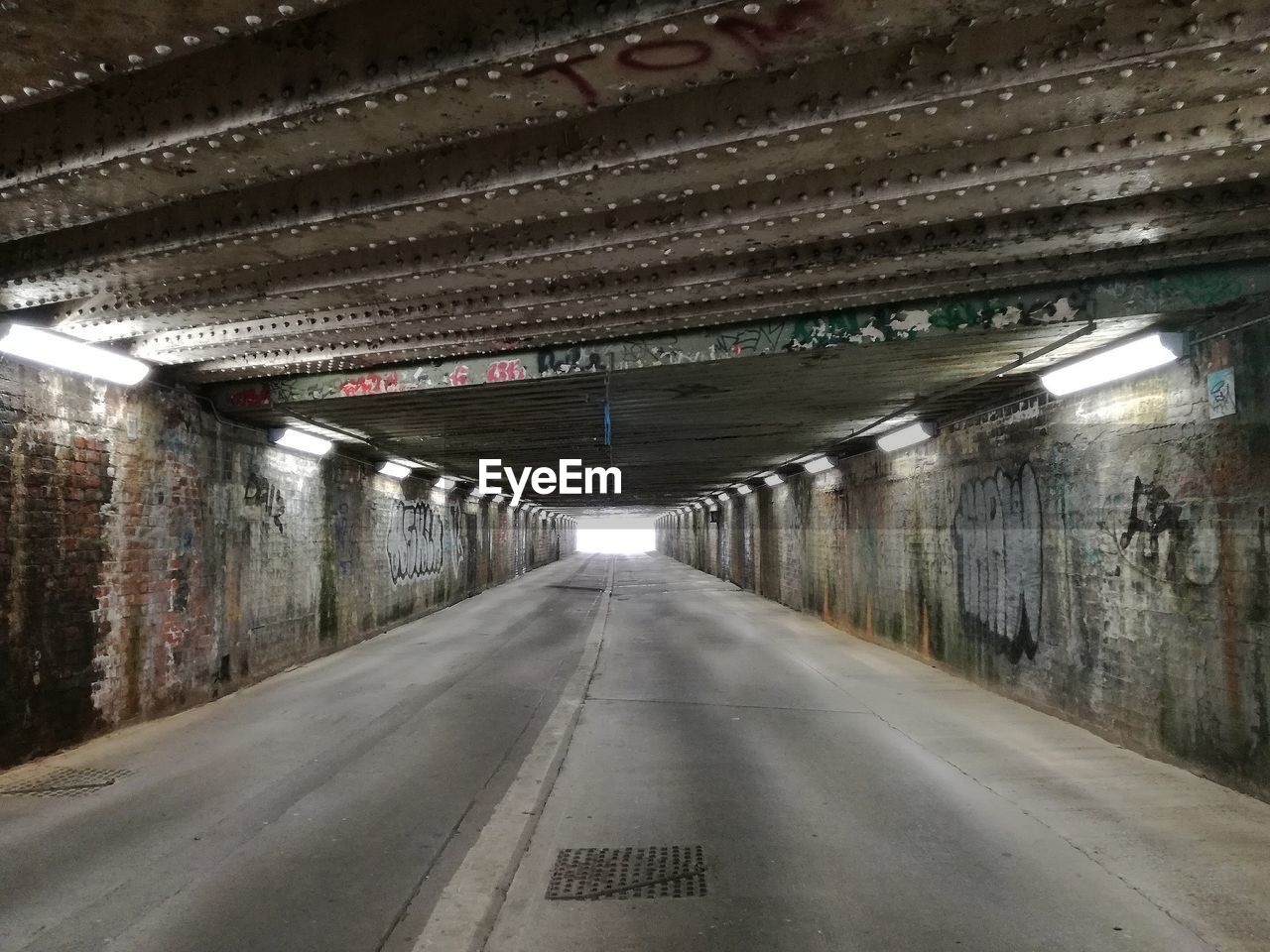 VIEW OF EMPTY TUNNEL