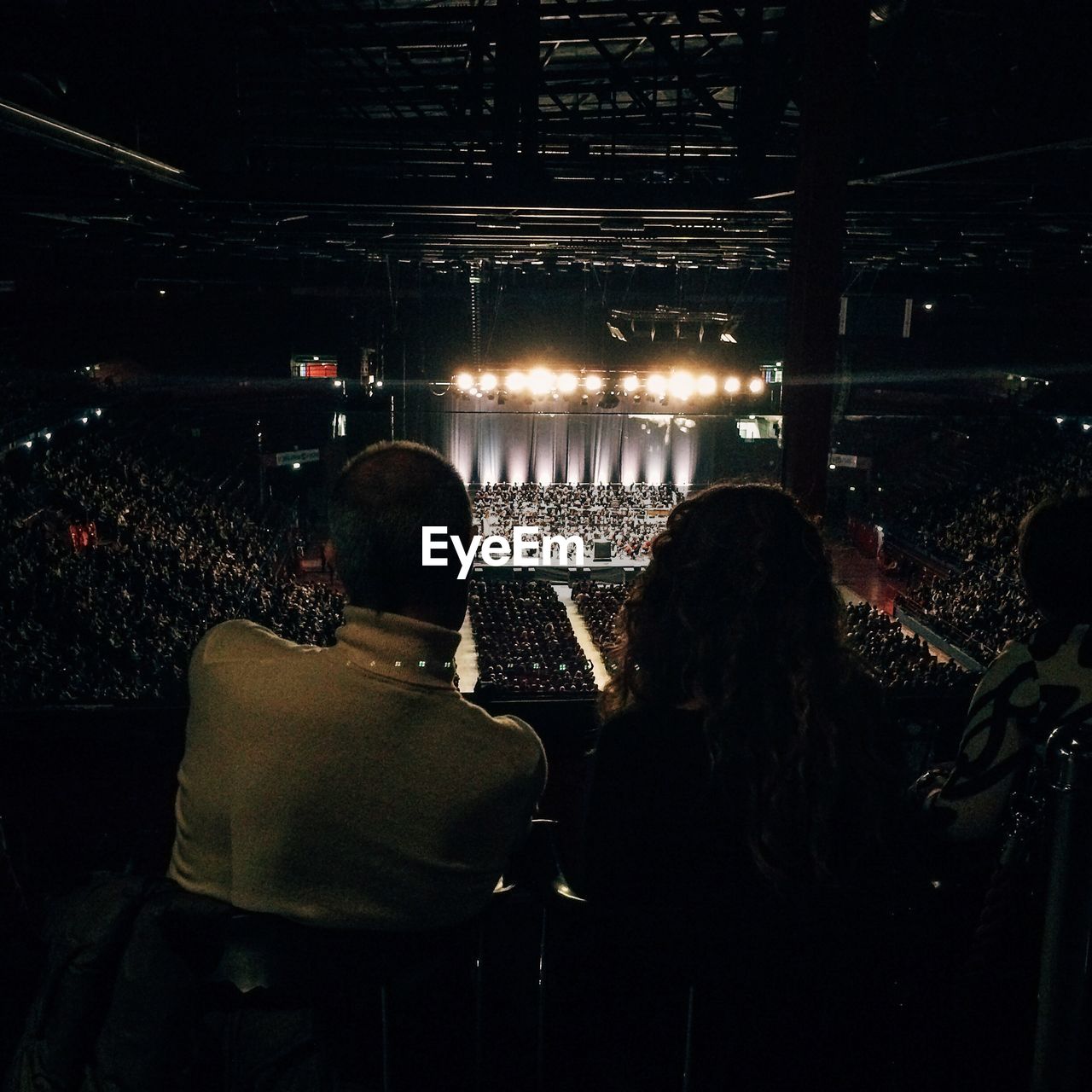 Audience watching performance in theater