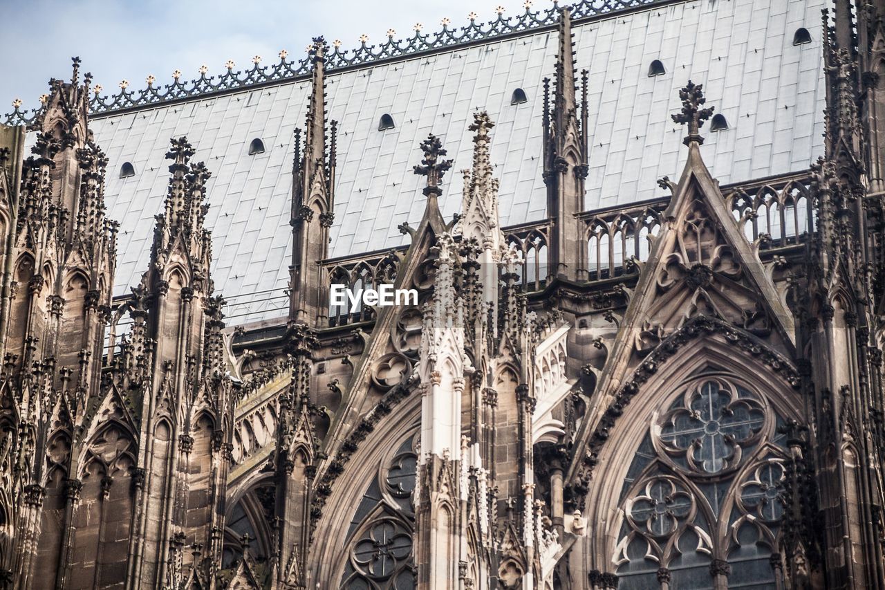 Low angle view of cologne cathedral