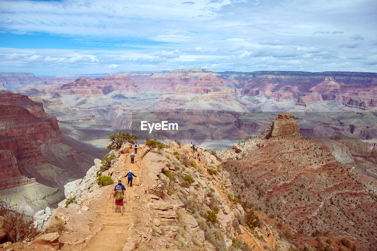Scenic view of canyon landscape
