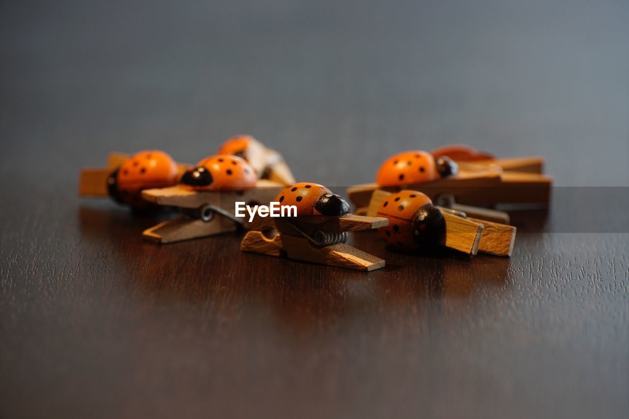 CLOSE-UP OF TOY ON TABLE