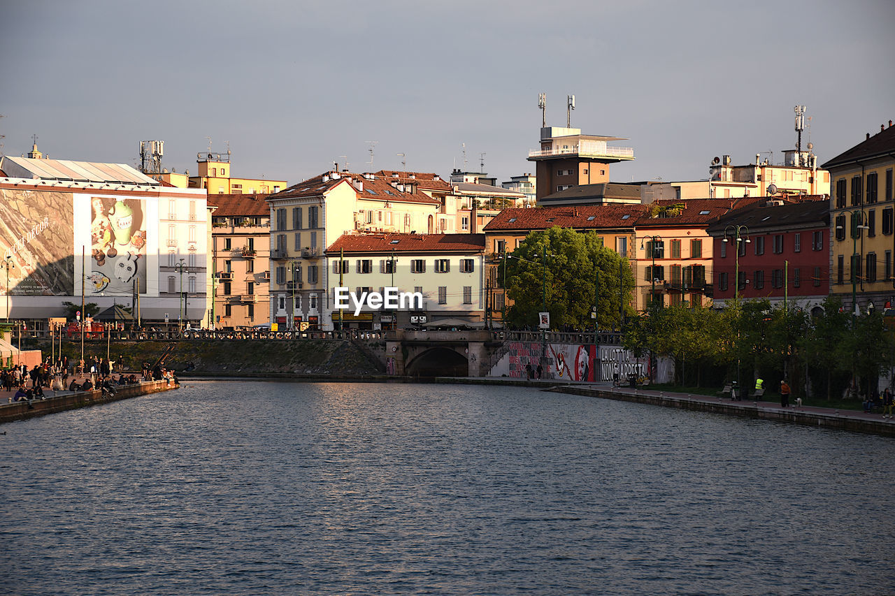 View of buildings at waterfront