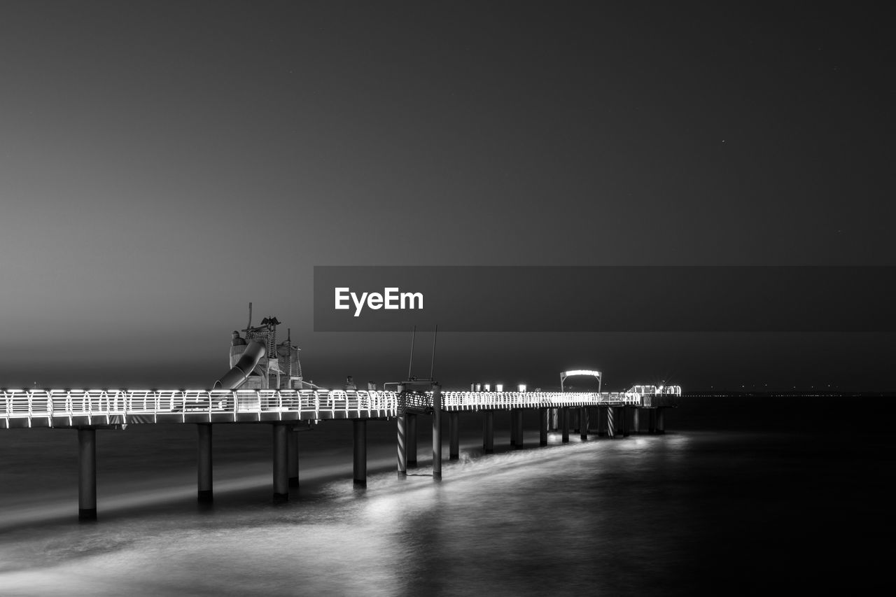 VIEW OF PIER AT NIGHT