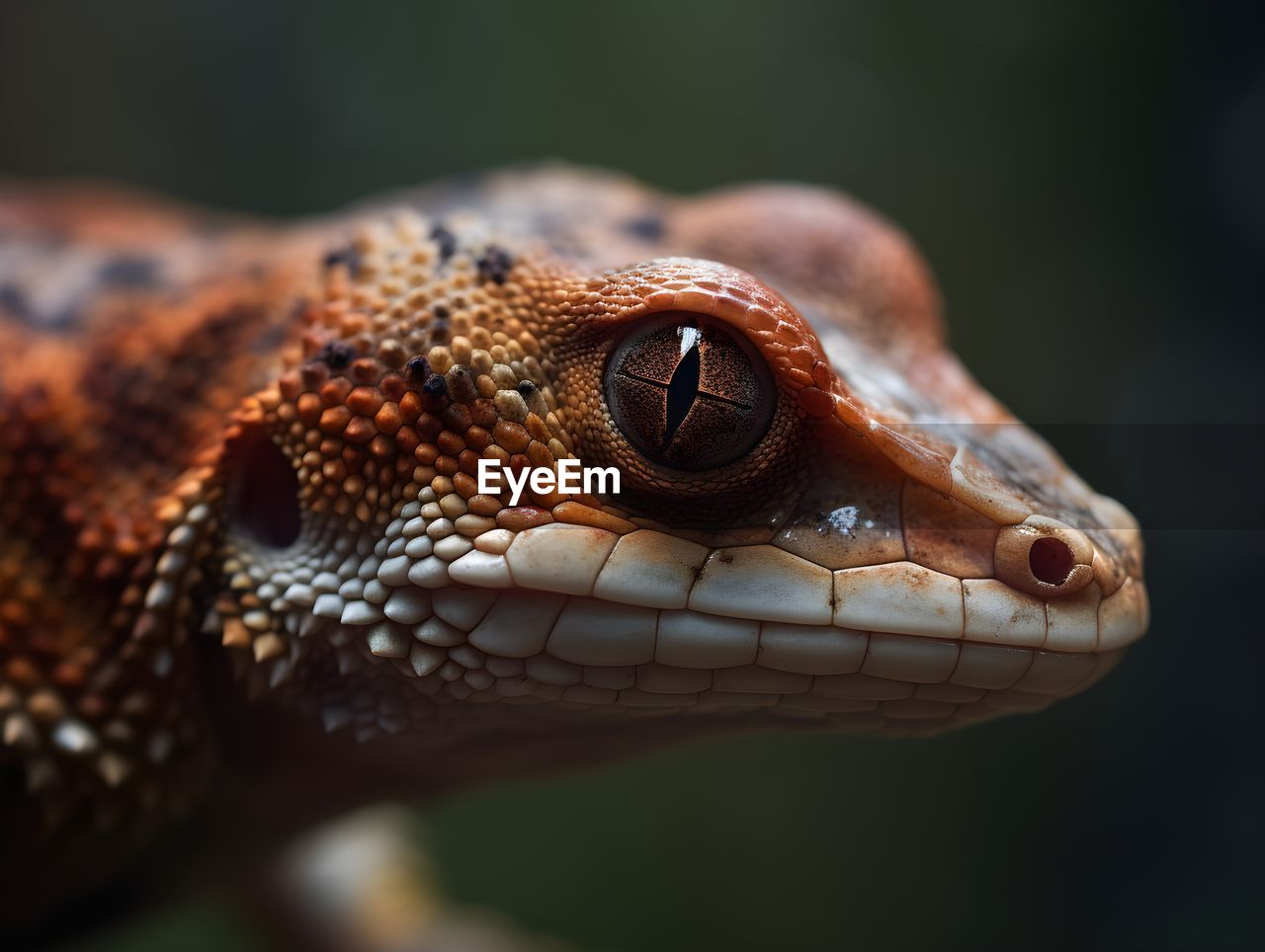 close-up of lizard on field