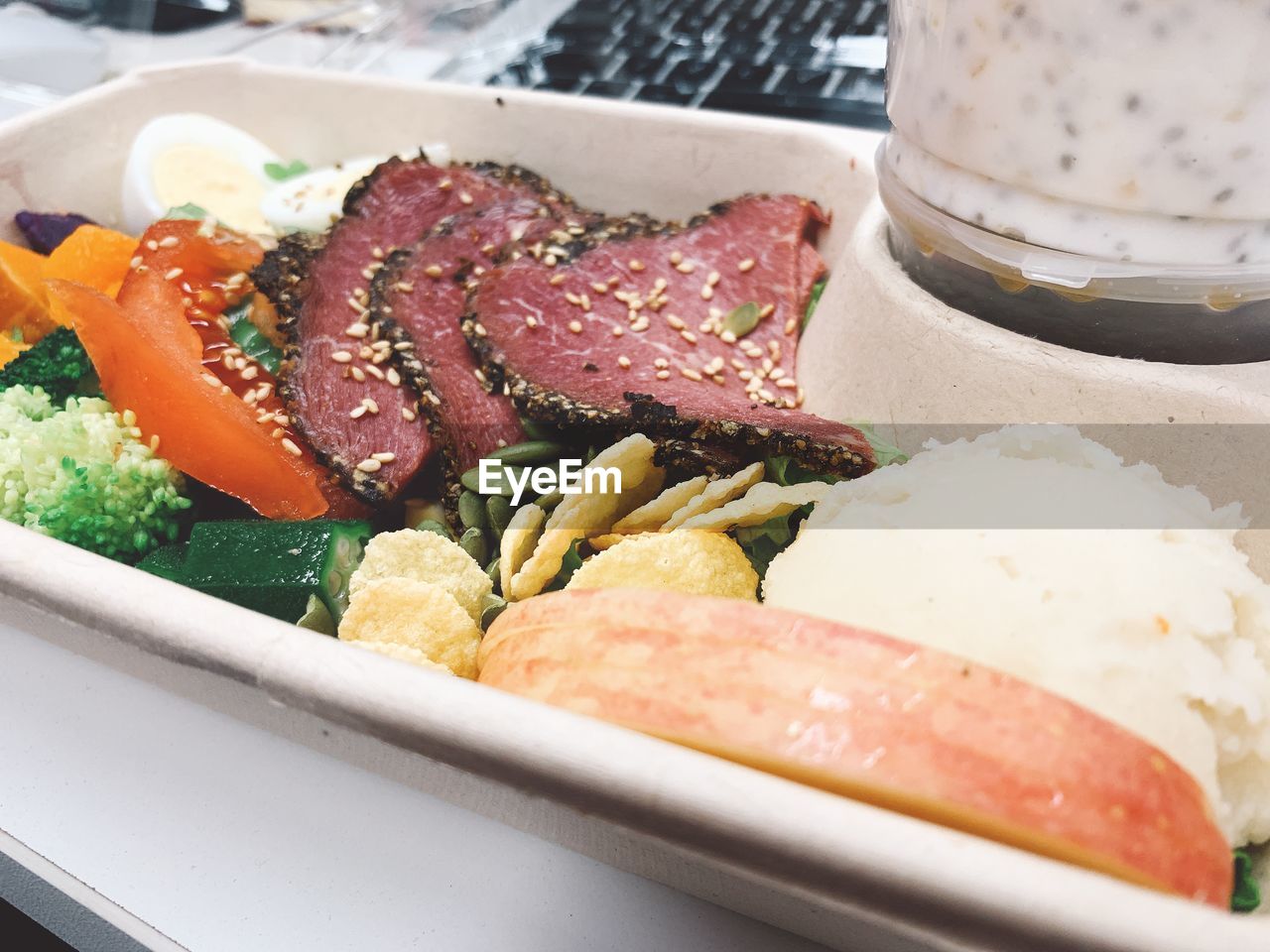 CLOSE-UP OF MEAL SERVED ON TABLE