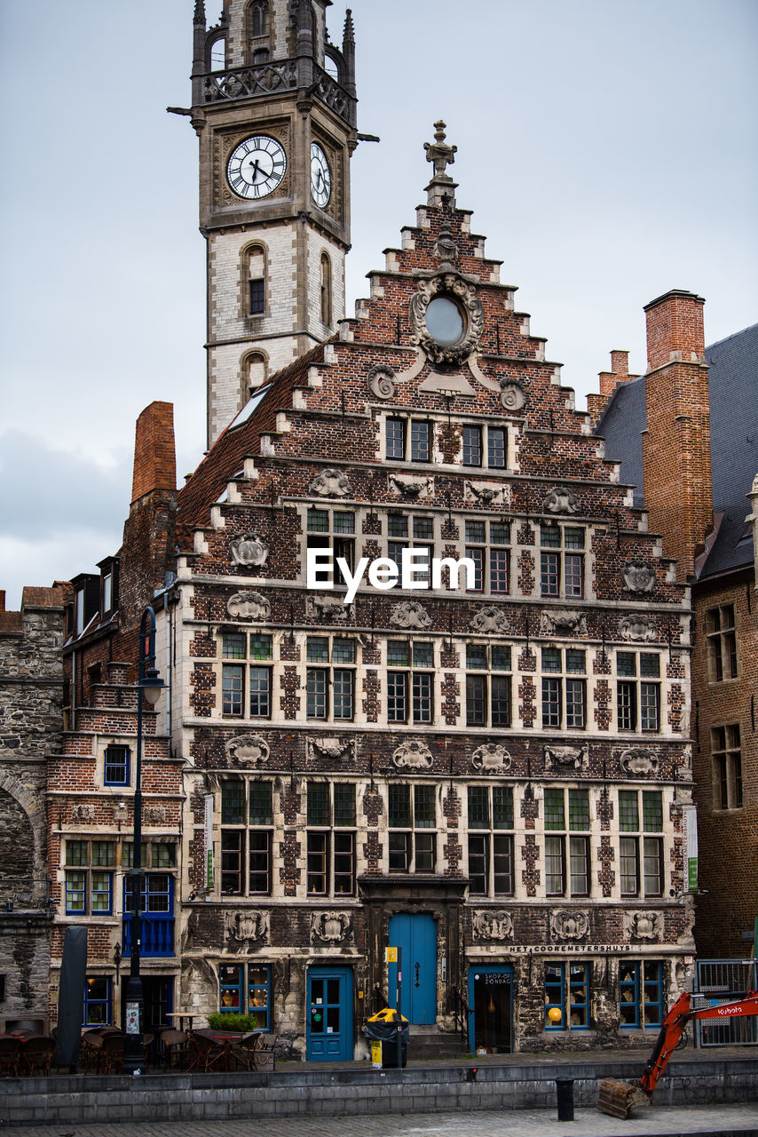 Low angle view of buildings in city