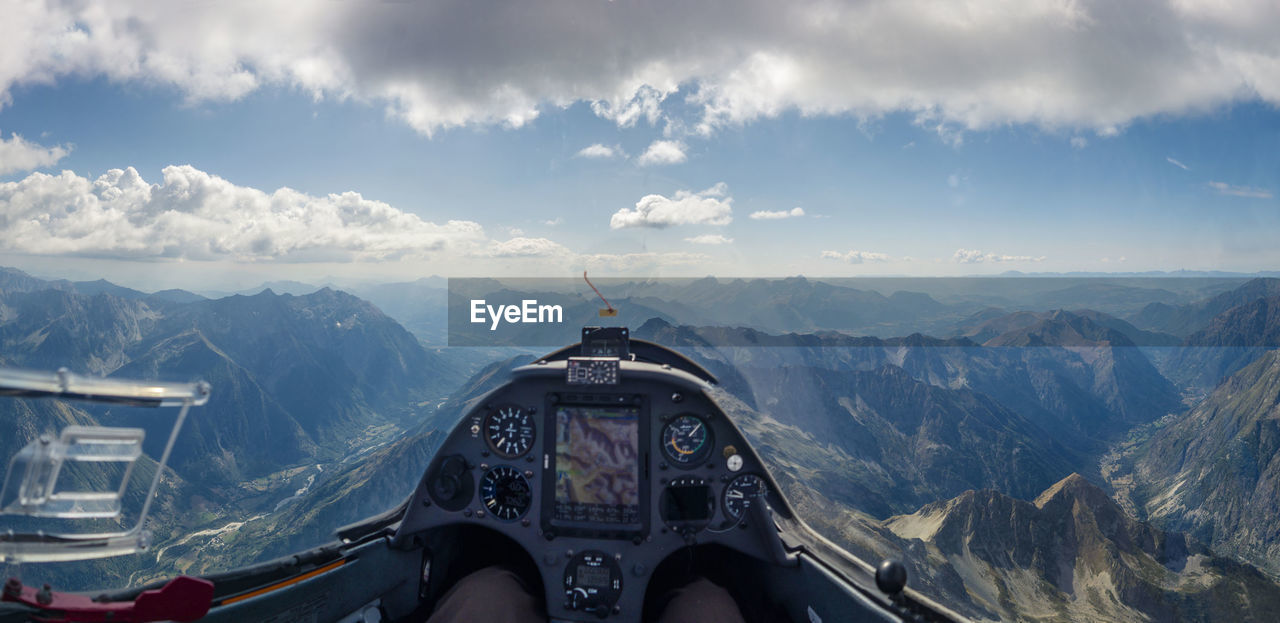 AERIAL VIEW OF MOUNTAIN RANGE