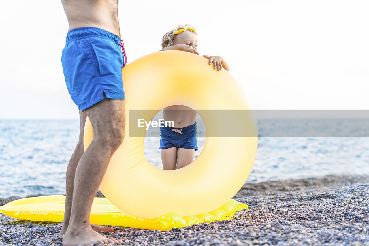 Summer beach vacation, childhood lifestyle , holiday travel, beach scene concept